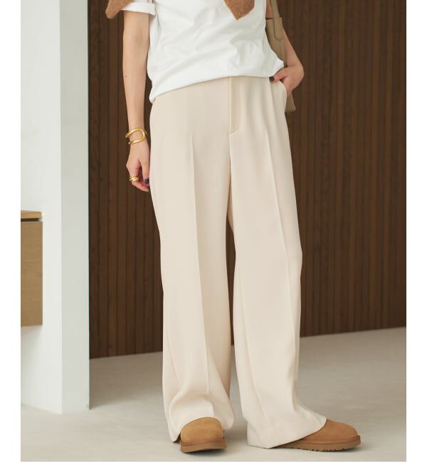Plage「《追加予約》washable straight パンツ 8」|スラックス|