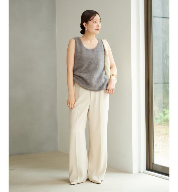 Plage「《追加予約》washable straight パンツ 8」|スラックス|