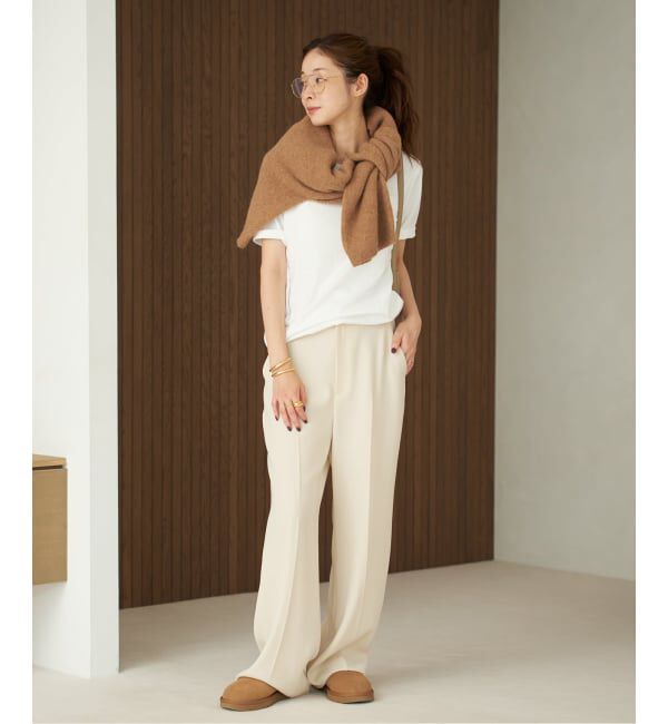 Plage「《追加予約》washable straight パンツ 8」|スラックス|