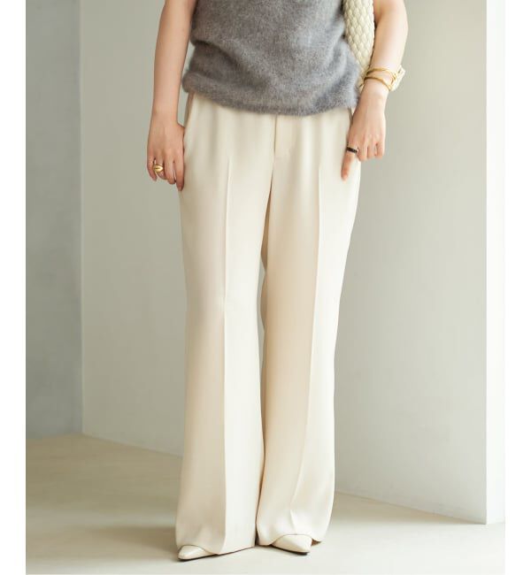 Plage「《追加予約》washable straight パンツ 8」|スラックス|