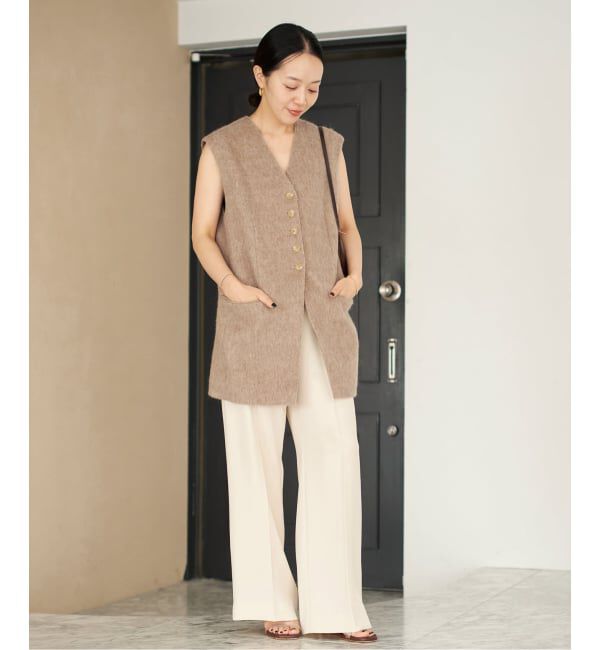 Plage「《追加予約》washable straight パンツ 8」|スラックス|