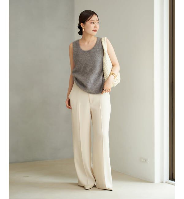 Plage「《追加予約》washable straight パンツ 8」|スラックス|