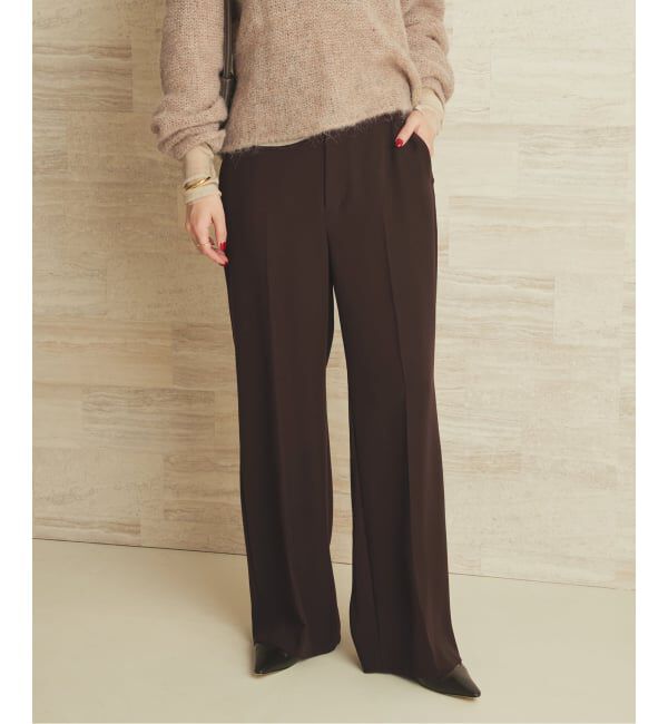 Plage「《追加予約》washable straight パンツ 8」|スラックス|