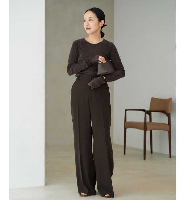 Plage「《追加予約》washable straight パンツ 8」|スラックス|