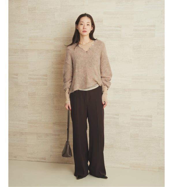 Plage「《追加予約》washable straight パンツ 8」|スラックス|