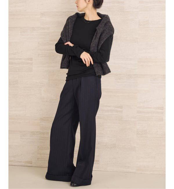 Plage「Stripes  Flare パンツ」|スラックス|