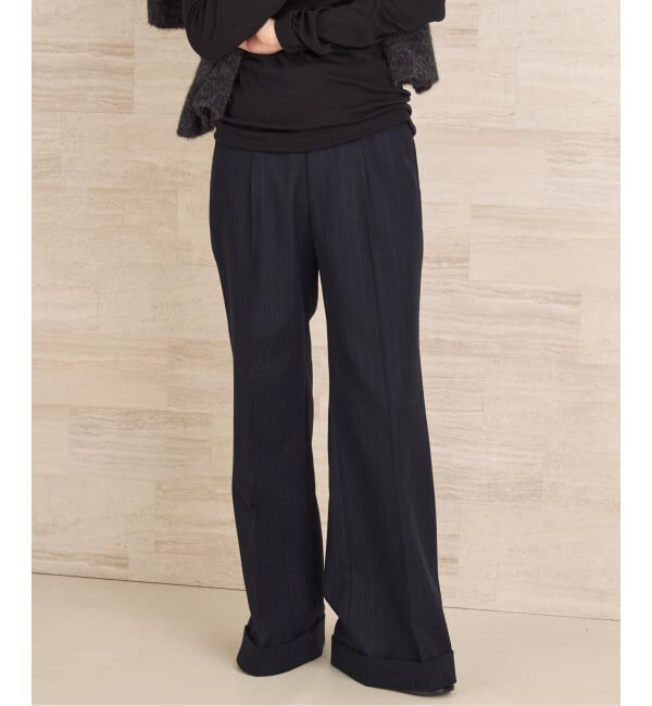 Plage「Stripes  Flare パンツ」|スラックス|