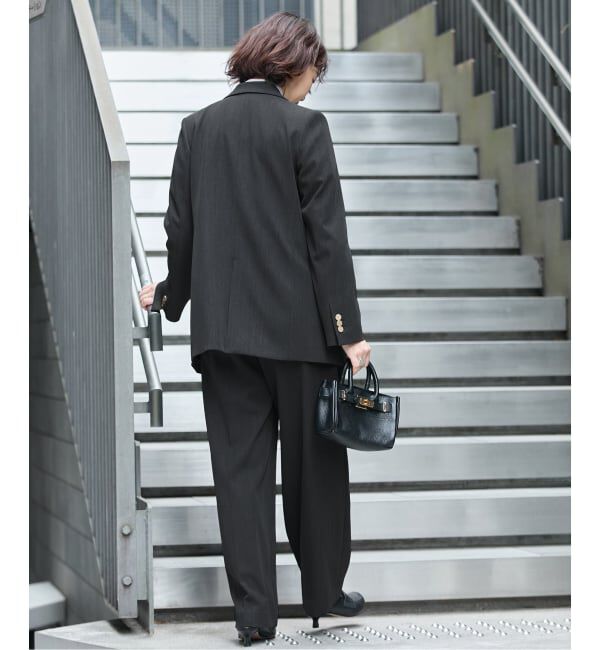 journal standard L'essage「《追加》ヴィスポリギャバパンツ（グレーA・ネイビー）」|スラックス|