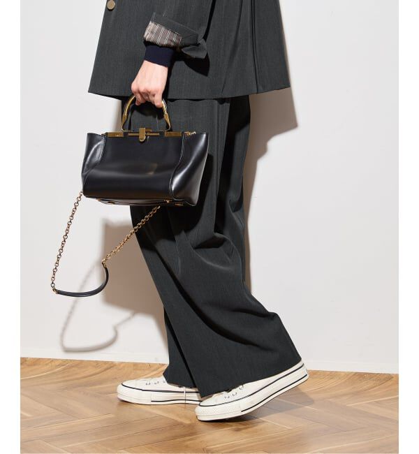 journal standard L'essage「《追加》ヴィスポリギャバパンツ（グレーA・ネイビー）」|スラックス|