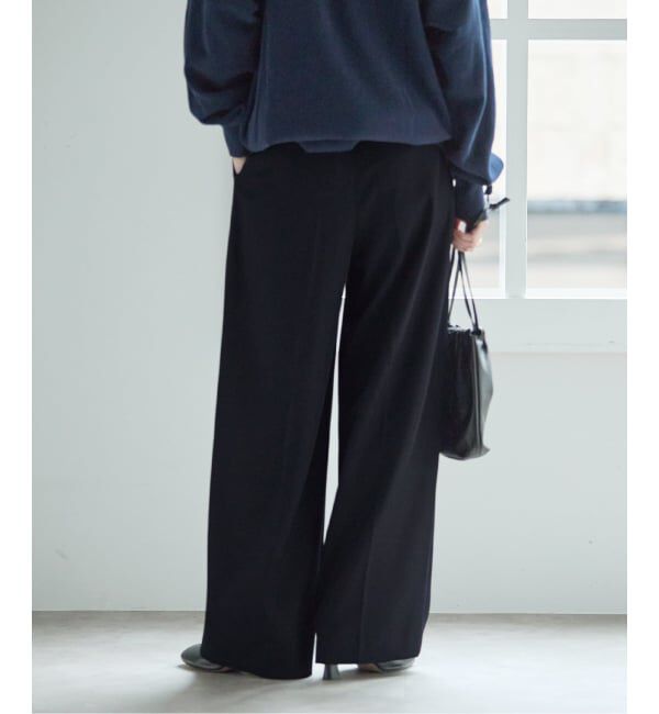 journal standard L'essage「《追加》ヴィスポリギャバパンツ（グレーA・ネイビー）」|スラックス|