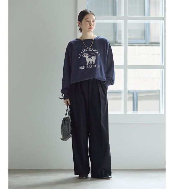 journal standard L'essage「《追加》ヴィスポリギャバパンツ（グレーA・ネイビー）」|スラックス|