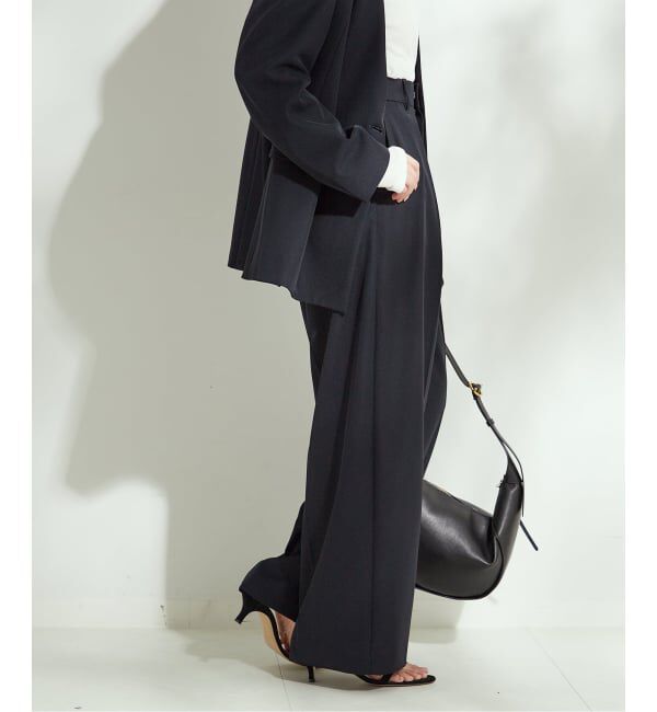 journal standard L'essage「《追加》ヴィスポリギャバパンツ（グレーA・ネイビー）」|スラックス|