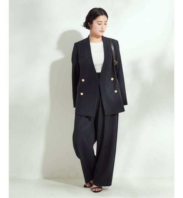 journal standard L'essage「《追加》ヴィスポリギャバパンツ（グレーA・ネイビー）」|スラックス|