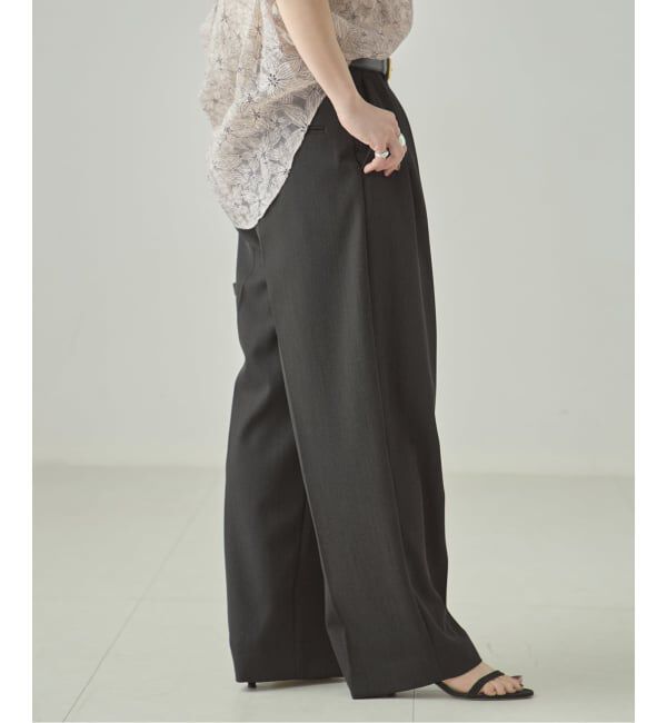 journal standard L'essage「《追加》ヴィスポリギャバパンツ（グレーA・ネイビー）」|スラックス|