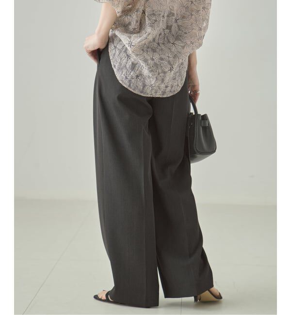 journal standard L'essage「《追加》ヴィスポリギャバパンツ（グレーA・ネイビー）」|スラックス|
