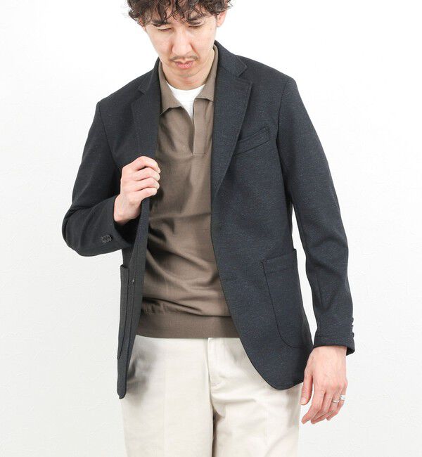 NOLLEY'S goodman「強撚シルクコットン 成型スキッパーニットポロ 26SS / ウォッシャブル」|ポロシャツ|