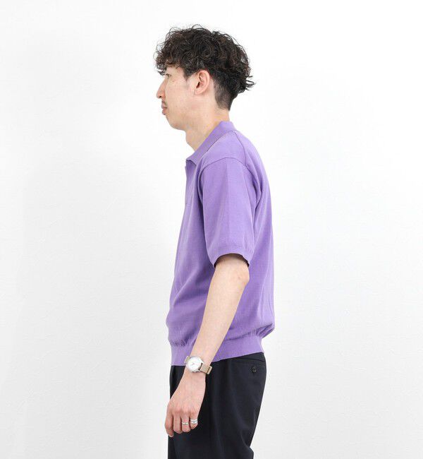 NOLLEY'S goodman「強撚シルクコットン 成型スキッパーニットポロ 26SS / ウォッシャブル」|ポロシャツ|