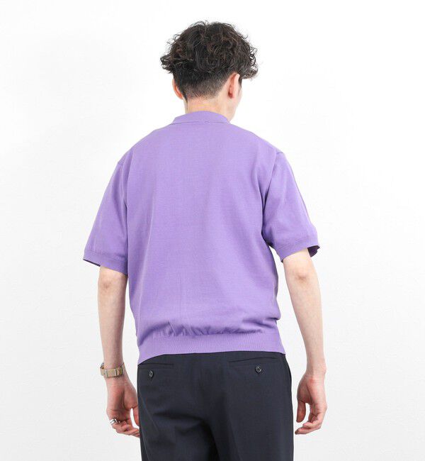 NOLLEY'S goodman「強撚シルクコットン 成型スキッパーニットポロ 26SS / ウォッシャブル」|ポロシャツ|
