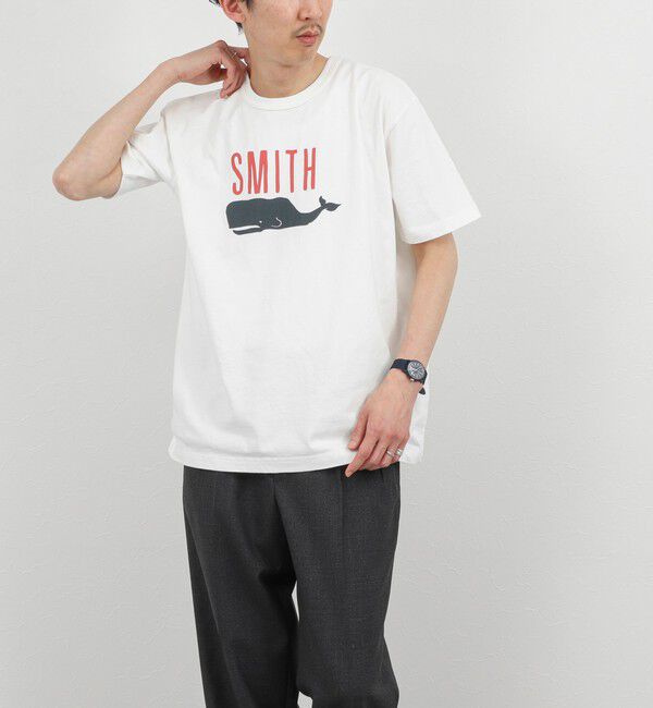 NOLLEY'S goodman「【BARNS OUTFITTERS】別注 SMITH プリントTシャツ 26SS」|Tシャツ・カットソー|