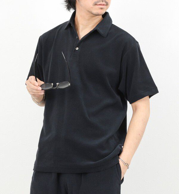 NOLLEY'S goodman「《セットアップ対応》パイルポロシャツ 26SS」|ポロシャツ|ネイビー