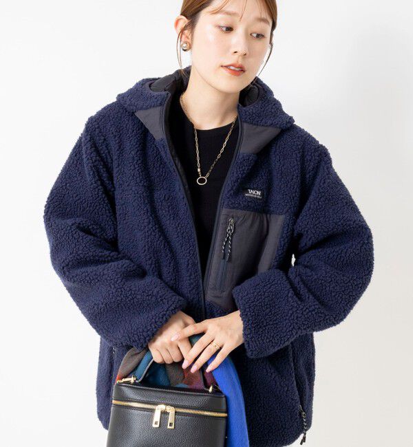 NOLLEY'S「【WEB＆一部店舗限定色アイテム】【TAION/タイオン】ボア&times;ダウンフードミドル(リバーシブル)」|ダウン|