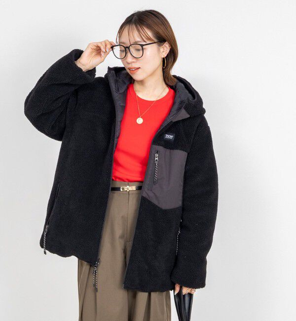 NOLLEY'S「【WEB＆一部店舗限定色アイテム】【TAION/タイオン】ボア&times;ダウンフードミドル(リバーシブル)」|ダウン|