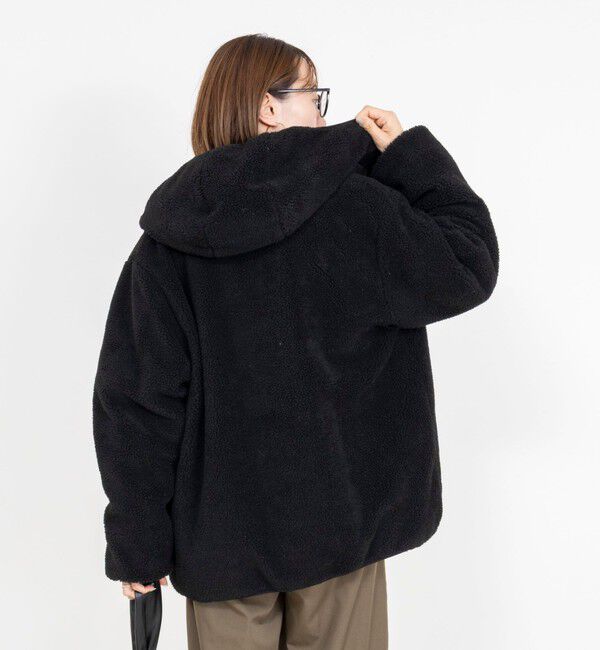 NOLLEY'S「【WEB＆一部店舗限定色アイテム】【TAION/タイオン】ボア&times;ダウンフードミドル(リバーシブル)」|ダウン|
