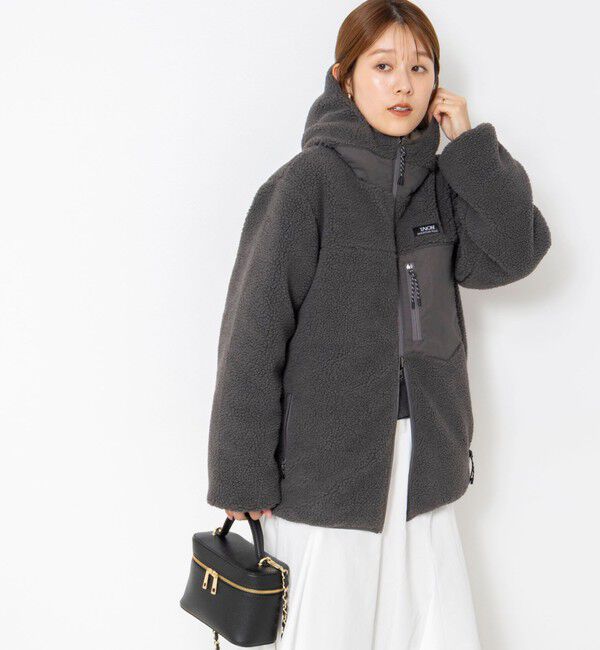 NOLLEY'S「【WEB＆一部店舗限定色アイテム】【TAION/タイオン】ボア&times;ダウンフードミドル(リバーシブル)」|ダウン|