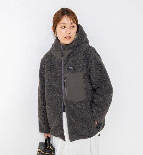 NOLLEY'S「【WEB＆一部店舗限定色アイテム】【TAION/タイオン】ボア&times;ダウンフードミドル(リバーシブル)」|ダウン|