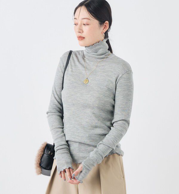 NOLLEY'S「MY STANDARDウォッシャブルリブタートル」|Tシャツ・カットソー|