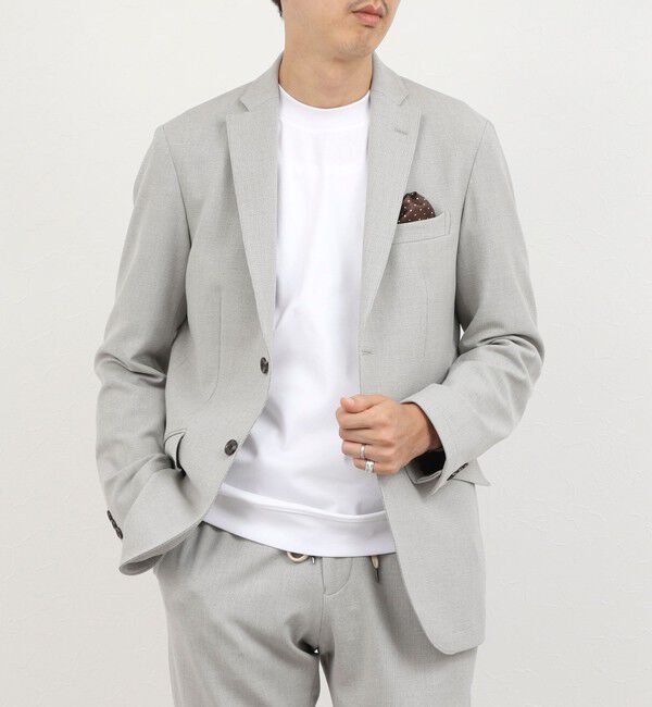 NOLLEY'S goodman「《ビジネス/セットアップ対応》モナルーチェJK 26AW」|テーラードジャケット|グレイッシュベージュ