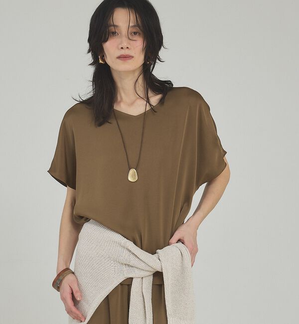 qualite「レザーワントップネックレス」|ネックレス|