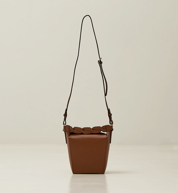 LOWELL things「【GISELe掲載】Macheri/レザーBOX型ハンドショルダーBAG」|ハンドバッグ|