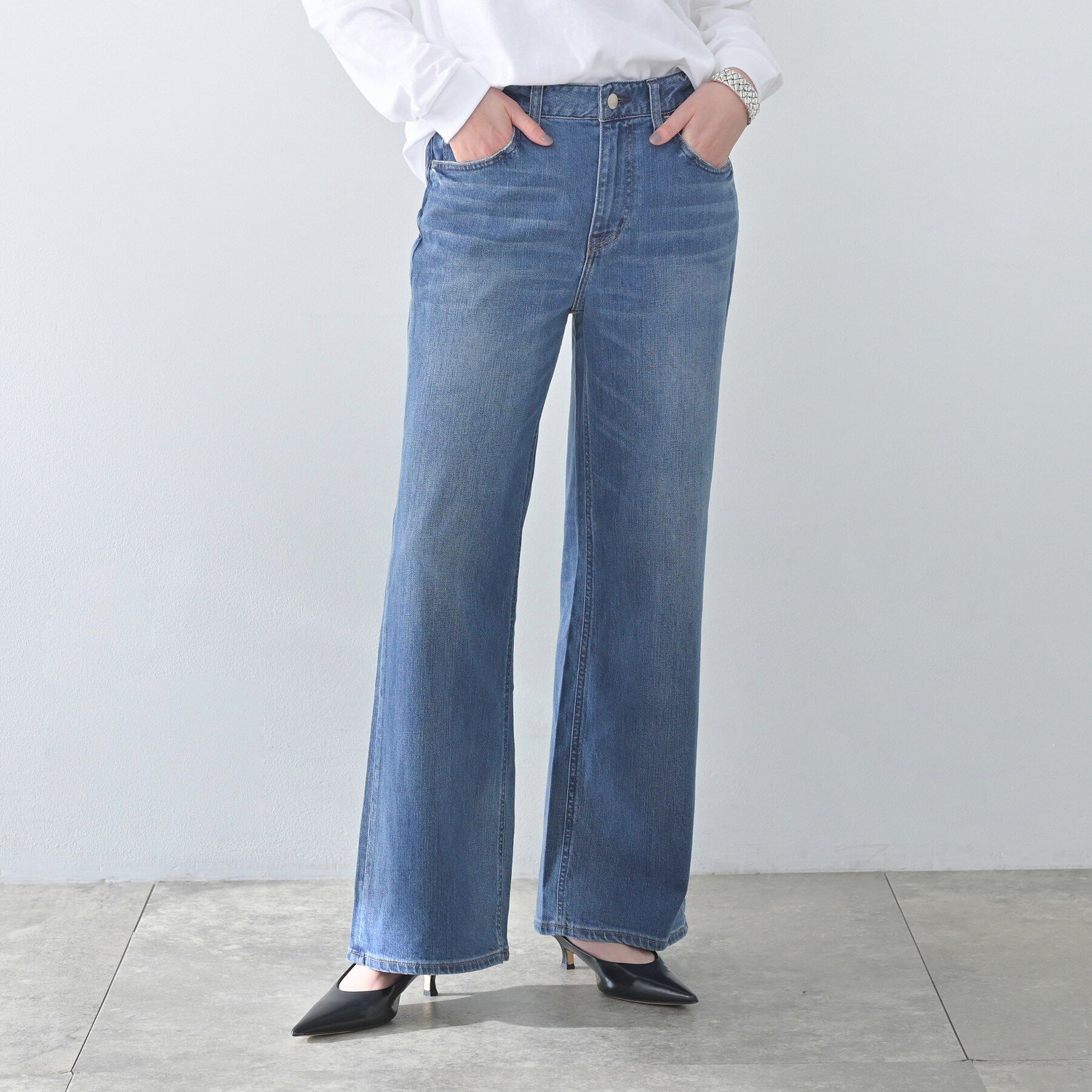 UNTITLED「【Healthy DENIM】別注Quiche（キッシュ）セミフレアデニム」|デニム|