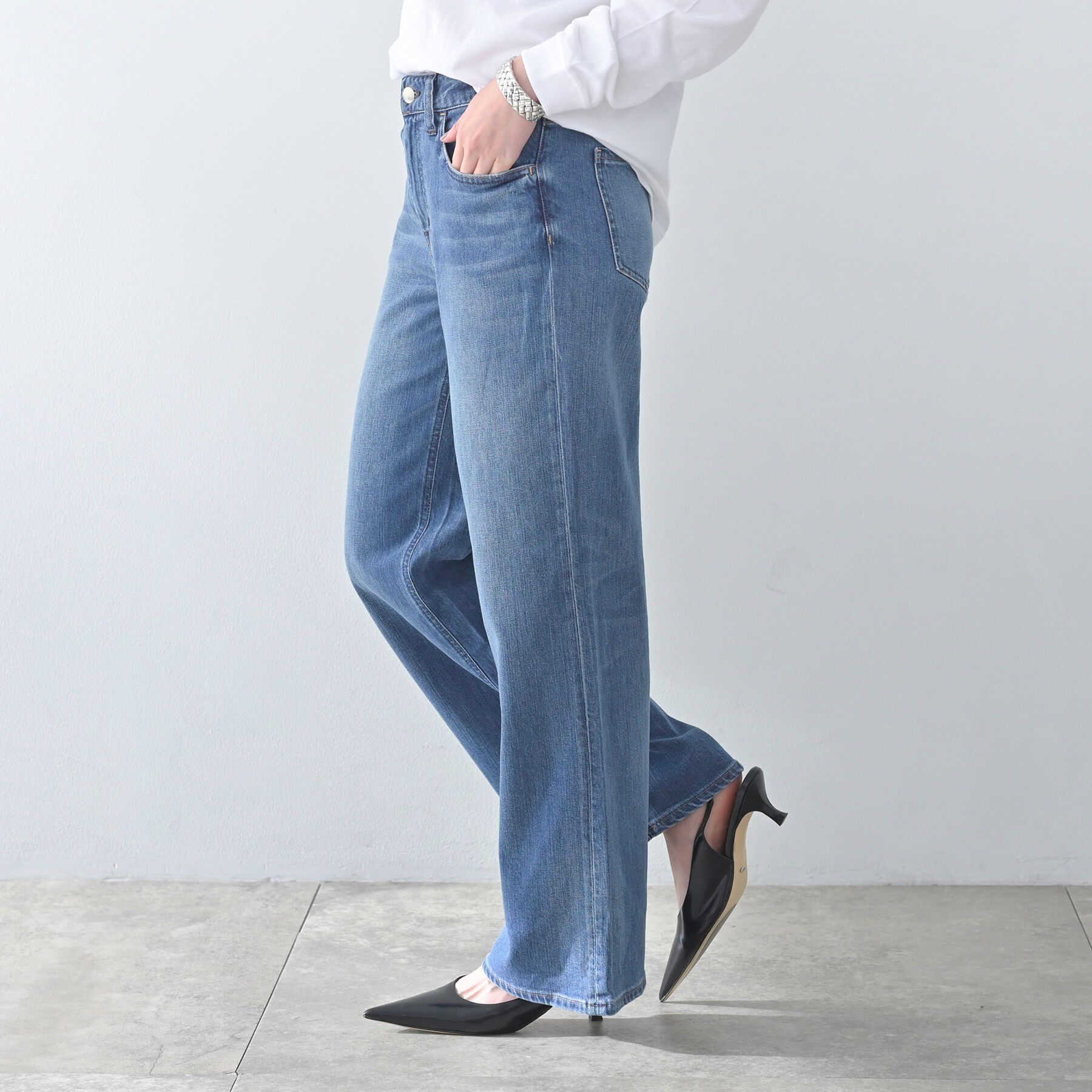 UNTITLED「【Healthy DENIM】別注Quiche（キッシュ）セミフレアデニム」|デニム|