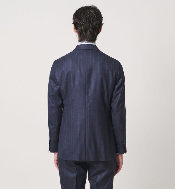 UNITED ARROWS「シャークスキン ストライプ シングル 3ボタン スーツ SーMODEL ヨコストレッチ 撥水」|スーツ|