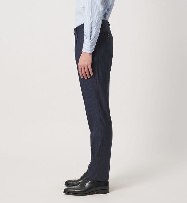 UNITED ARROWS「シャークスキン ストライプ シングル 3ボタン スーツ SーMODEL ヨコストレッチ 撥水」|スーツ|