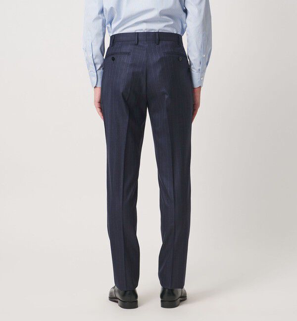 UNITED ARROWS「シャークスキン ストライプ シングル 3ボタン スーツ SーMODEL ヨコストレッチ 撥水」|スーツ|