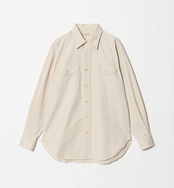 UNITED ARROWS「＜Camoshita＞コットン ツイル レギュラーカラー シャツ」|Tシャツ・カットソー|OFF WHITE
