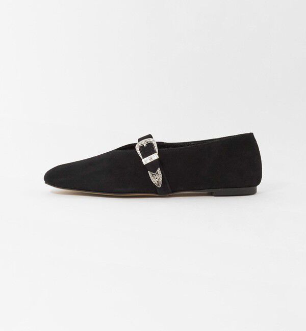 UNITED ARROWS「【別注】＜CHEMBUR＞スクエア ベルテッド バレエ フラットシューズ」|バレエシューズ|