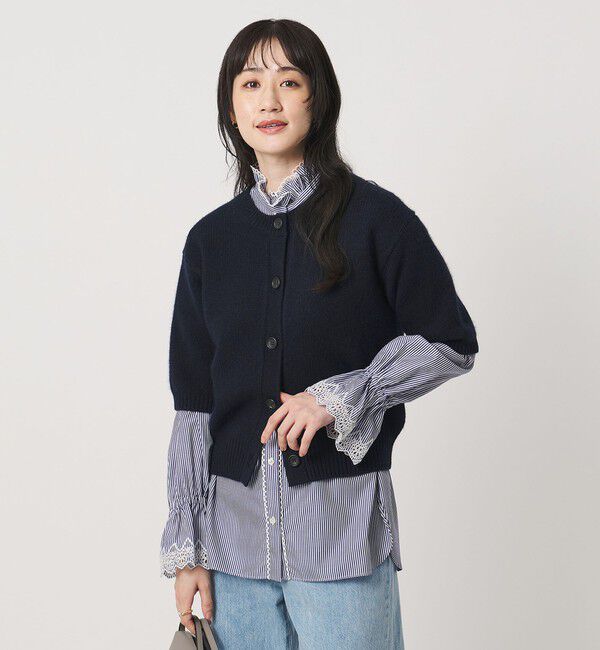 UNITED ARROWS「CA/W ハーフスリーブ カーディガン」|カーディガン|