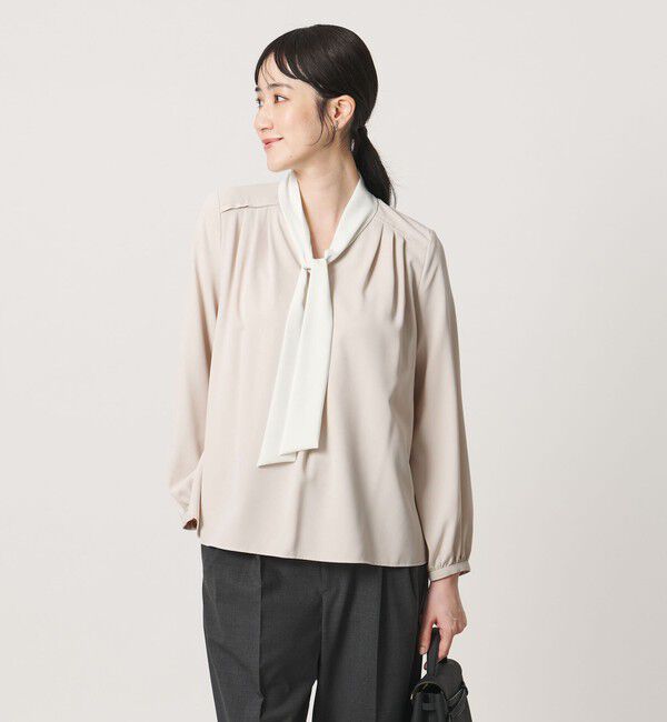 UNITED ARROWS「ジョーゼット ボウタイ ブラウス」|シャツ・ブラウス|