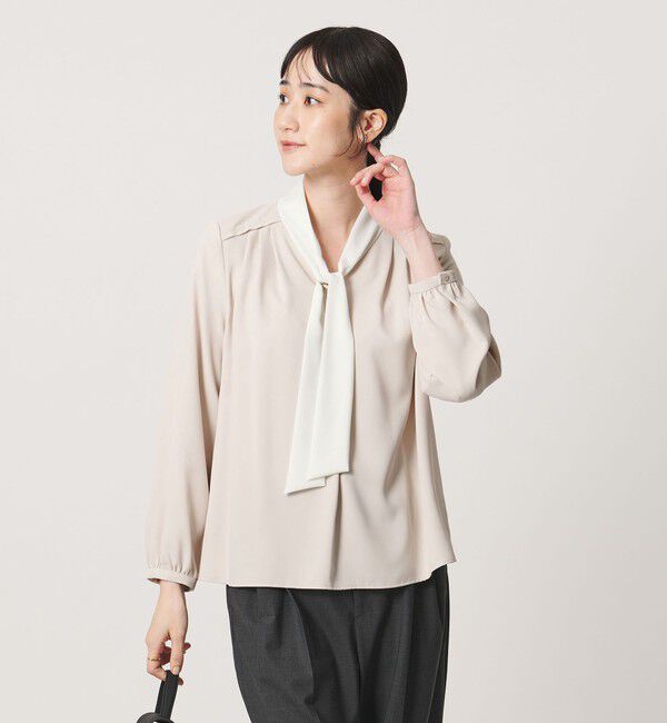 UNITED ARROWS「ジョーゼット ボウタイ ブラウス」|シャツ・ブラウス|