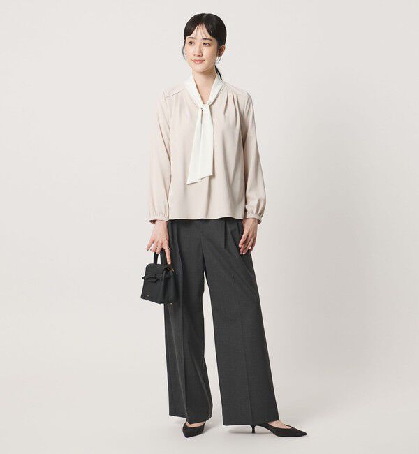 UNITED ARROWS「ジョーゼット ボウタイ ブラウス」|シャツ・ブラウス|