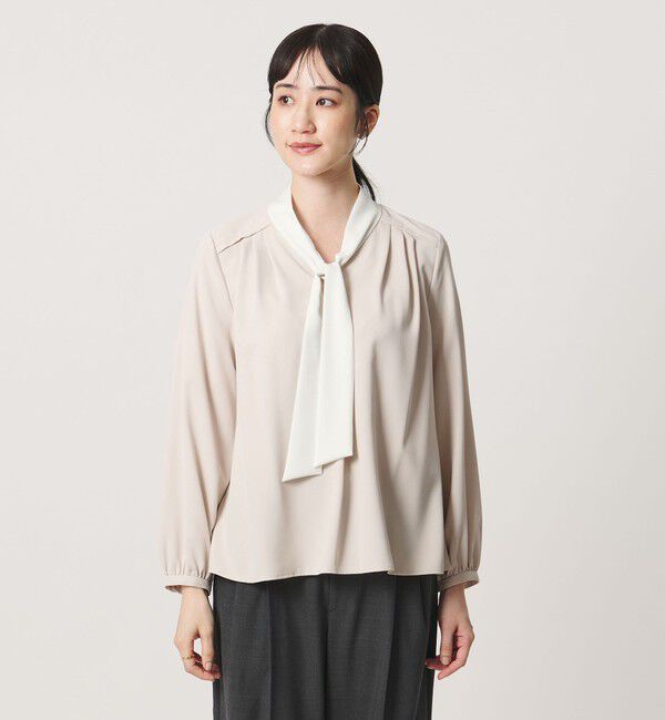 UNITED ARROWS「ジョーゼット ボウタイ ブラウス」|シャツ・ブラウス|