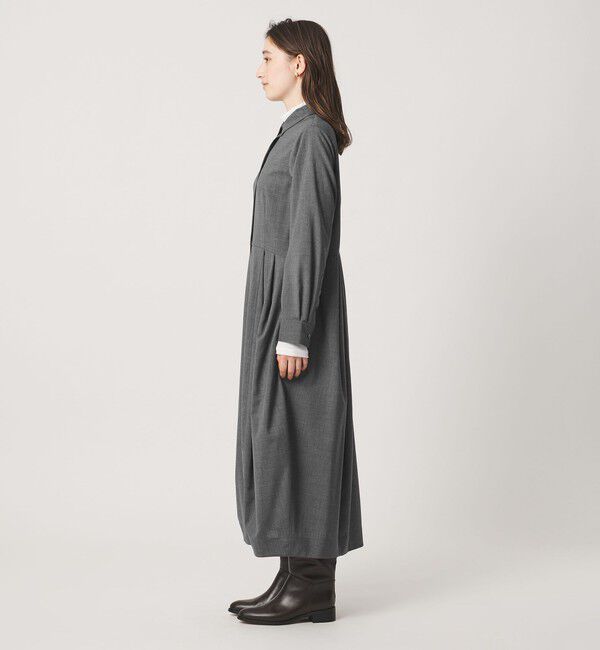 UNITED ARROWS「シャツ ロング ワンピース ‐ウォッシャブル‐」|ワンピース|