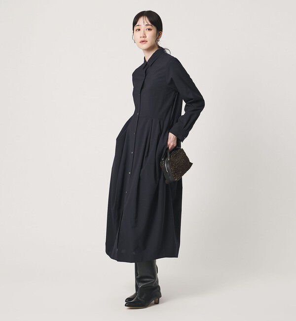 UNITED ARROWS「シャツ ロング ワンピース ‐ウォッシャブル‐」|ワンピース|