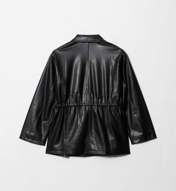UNITED ARROWS「レザーライク シャツ ジャケット」|テーラードジャケット|