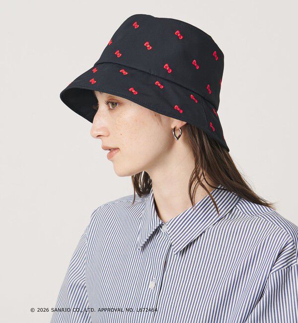 UNITED ARROWS「＜HELLO KITTY &times; UNITED ARROWS＞リボン/エンブロイダリー ハット UV」|ハット|