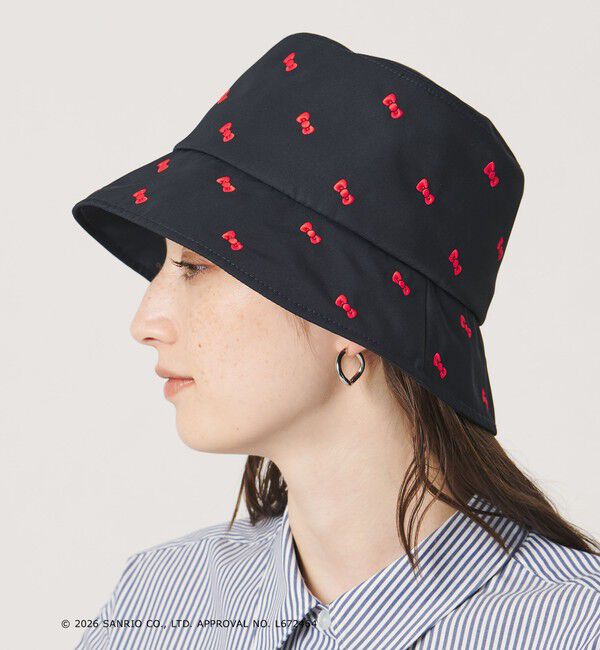 UNITED ARROWS「＜HELLO KITTY &times; UNITED ARROWS＞リボン/エンブロイダリー ハット UV」|ハット|